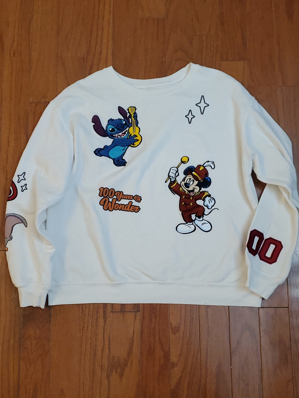Disney 100 Years Mickey Mouse 100th Anniversary Sweatshirt Embroidered Size XXL